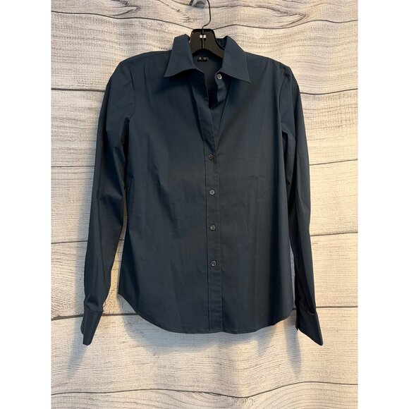 Theory Button-Up Shirt Midnight Blue Size S - Picture 1 of 3